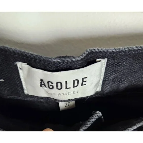 AGOLDE Women's Sz. 26 Cherie High Rise Straight In Distortion - Picture 2 of 7